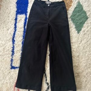 Everlane wide leg pants black